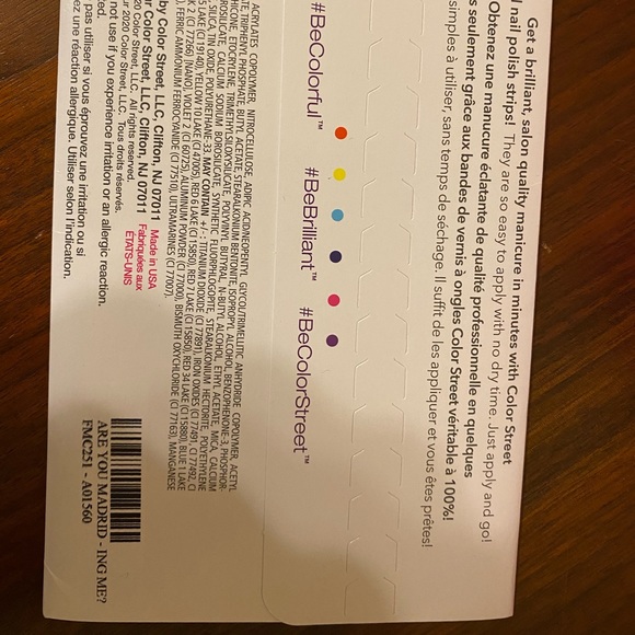 3/$10 Color Street: Are You Madrid-ing Me? - Picture 3 of 3